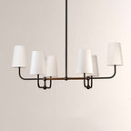 Bolanova Multi-Arm Linen Shade Chandelier