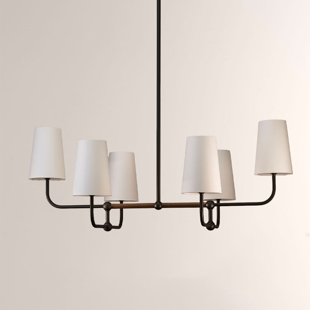 Bolanova Multi-Arm Linen Shade Chandelier