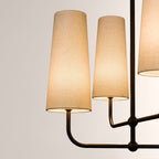 Bolanova Multi-Arm Linen Shade Chandelier