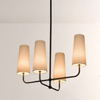 Bolanova Multi-Arm Linen Shade Chandelier