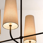 Bolanova Multi-Arm Linen Shade Chandelier