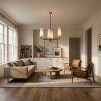 Bolanova Multi-Arm Linen Shade Chandelier