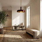 Brennan Gloss Lacquer & Brass Pendant