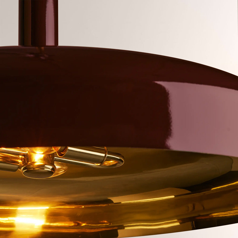 Brennan Gloss Lacquer & Brass Pendant