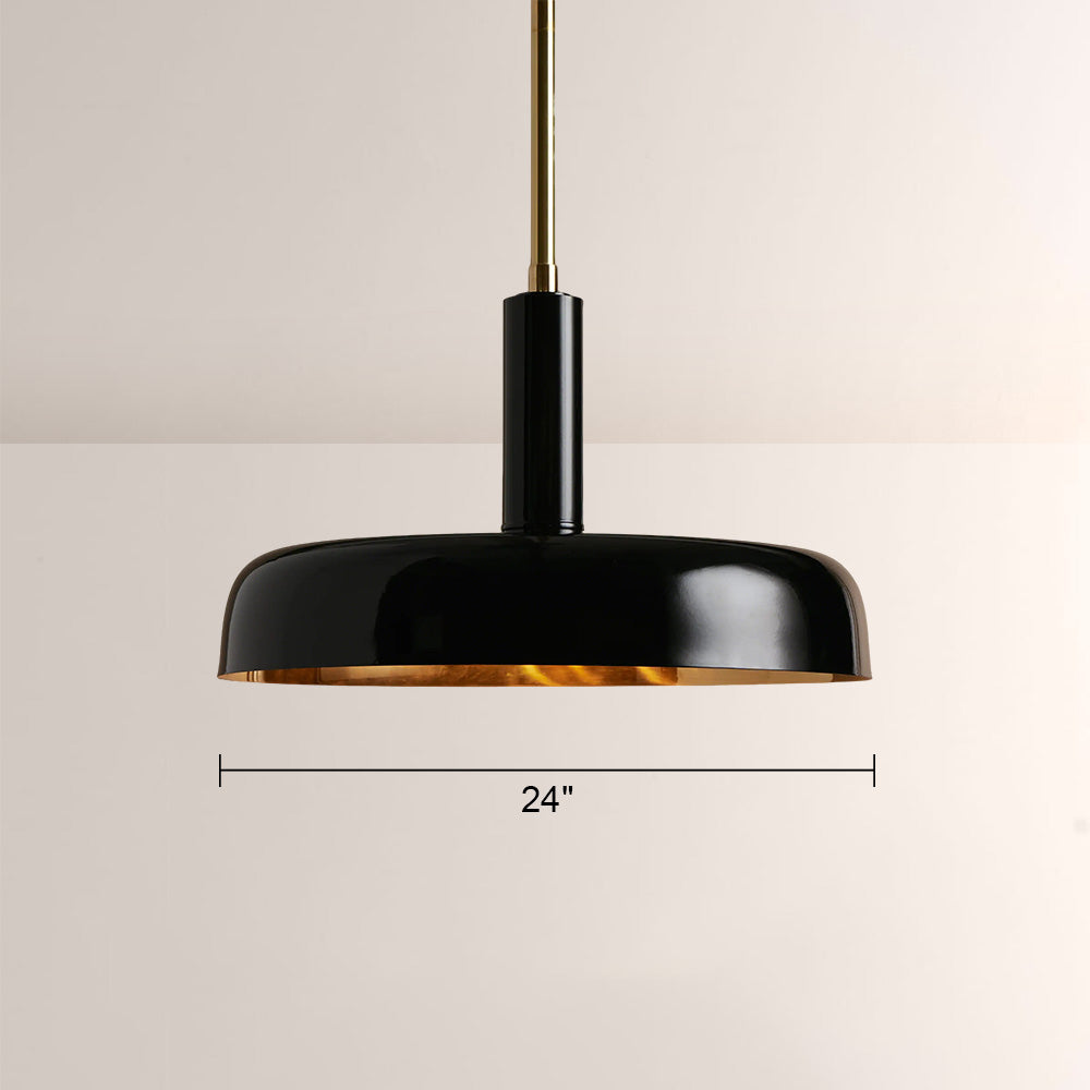 Brennan Gloss Lacquer & Brass Pendant