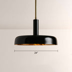 Brennan Gloss Lacquer & Brass Pendant
