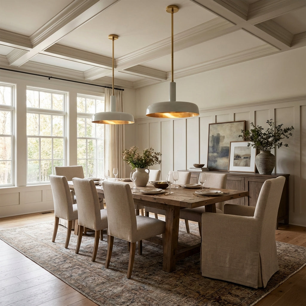 Brennan Gloss Lacquer & Brass Pendant