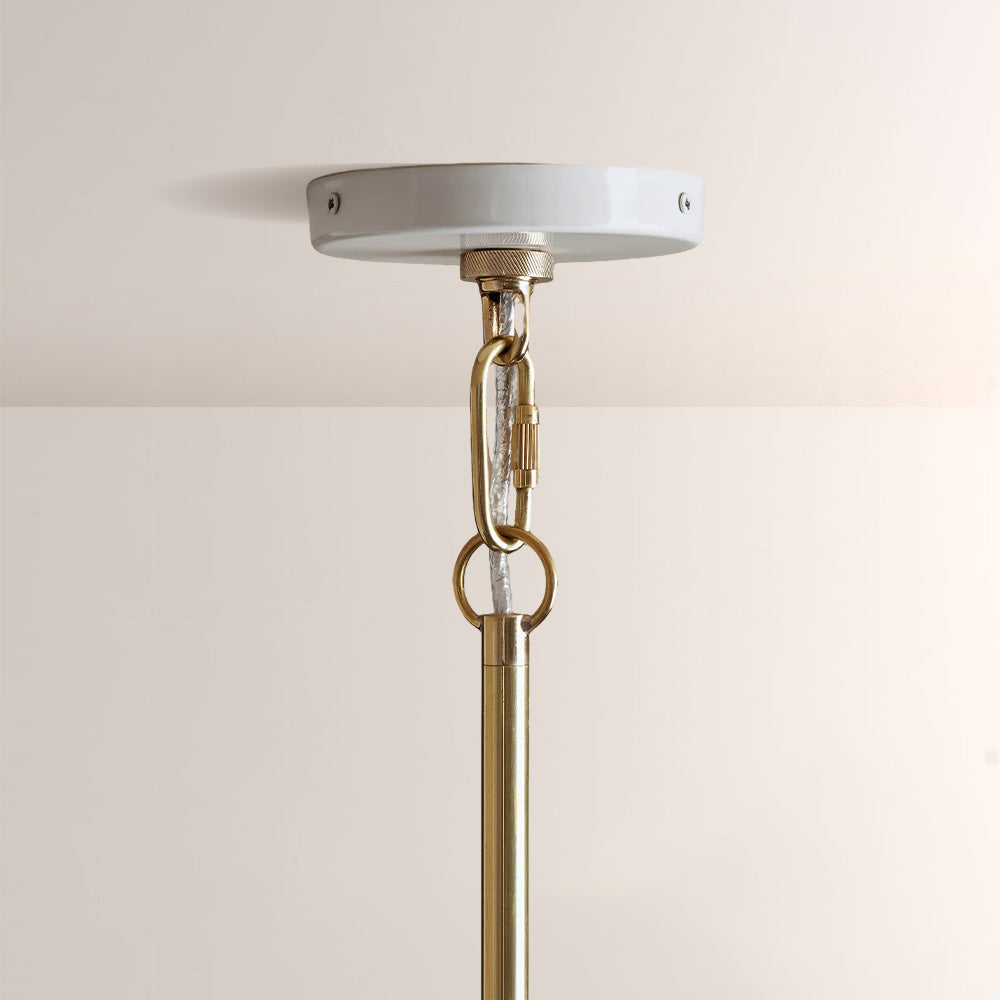 Brennan Gloss Lacquer & Brass Pendant