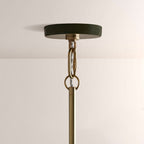 Brennan Gloss Lacquer & Brass Pendant