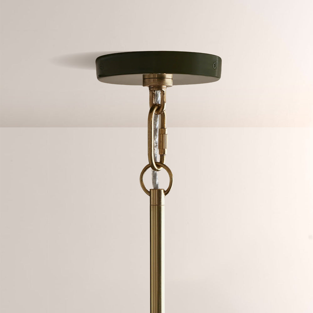 Brennan Gloss Lacquer & Brass Pendant