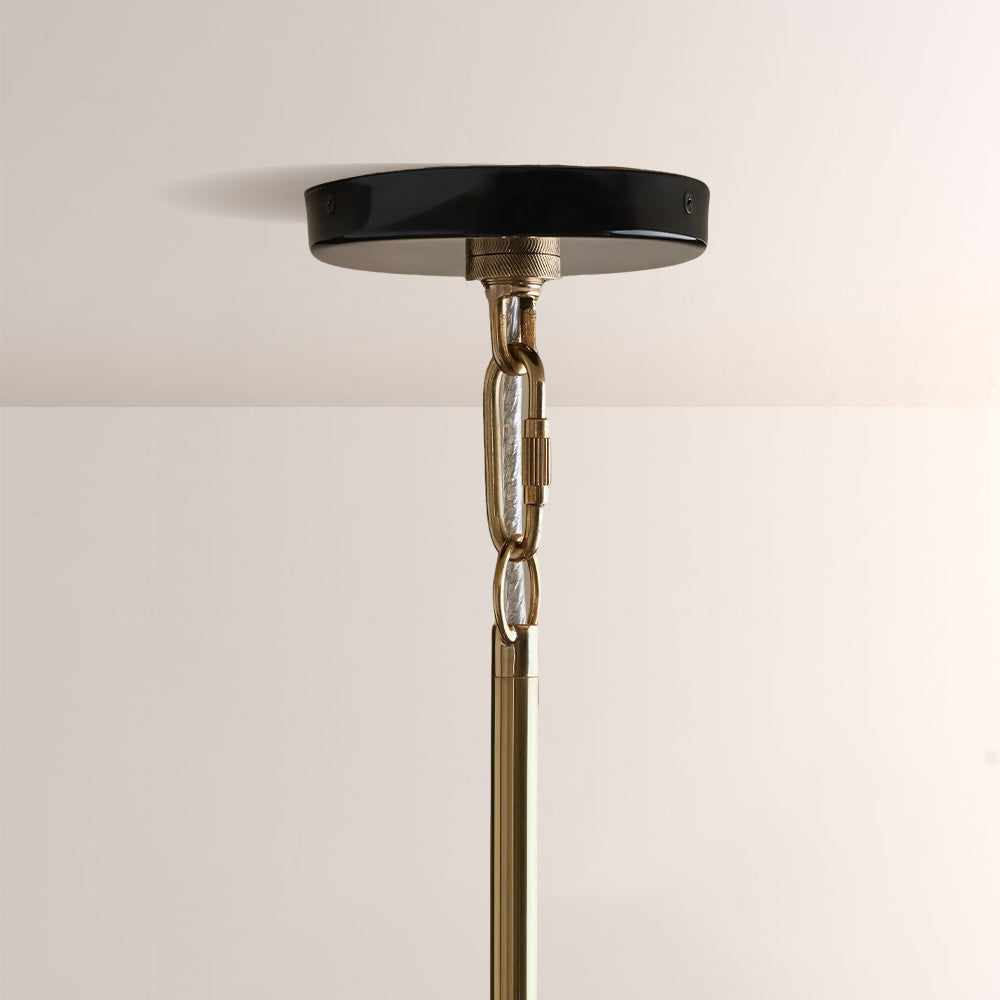 Brennan Gloss Lacquer & Brass Pendant
