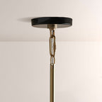 Brennan Gloss Lacquer & Brass Pendant