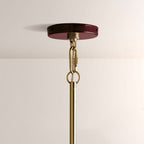 Brennan Gloss Lacquer & Brass Pendant