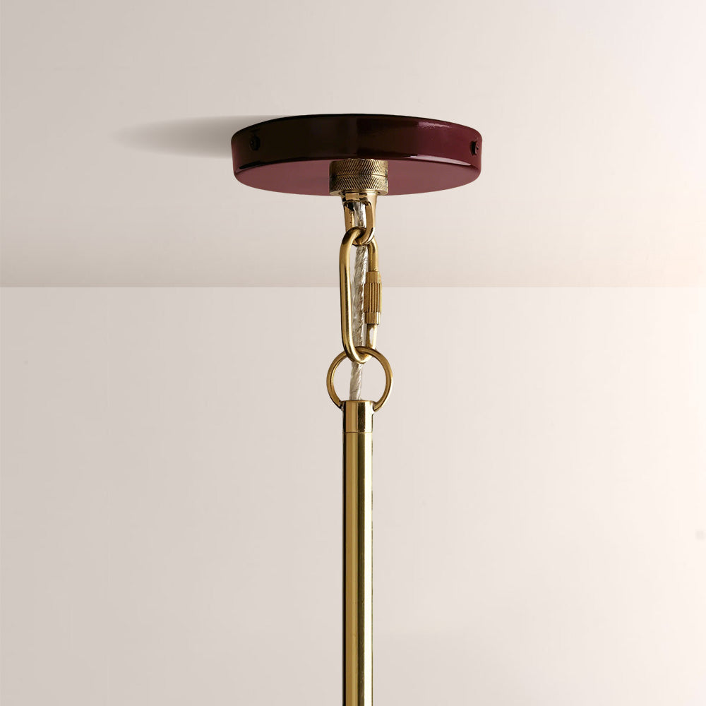 Brennan Gloss Lacquer & Brass Pendant