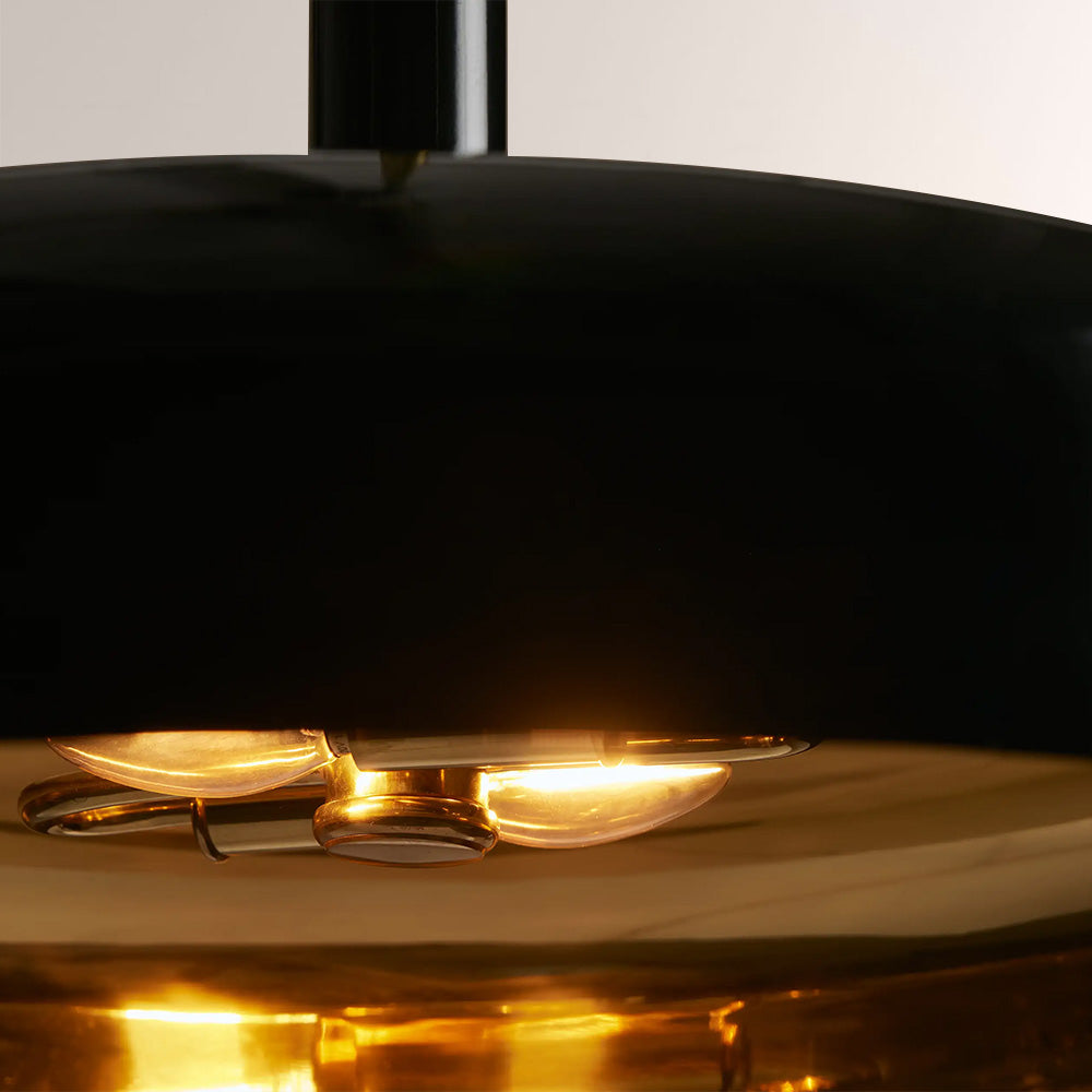 Brennan Gloss Lacquer & Brass Pendant