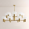 Broad Two-Layer Round Chandelier