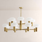 Broad Two-Layer Round Chandelier