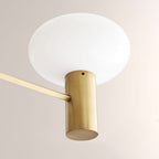 Broad Two-Layer Round Chandelier
