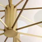 Broad Two-Layer Round Chandelier