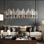 Brous Prism Linear Chandelier 72"