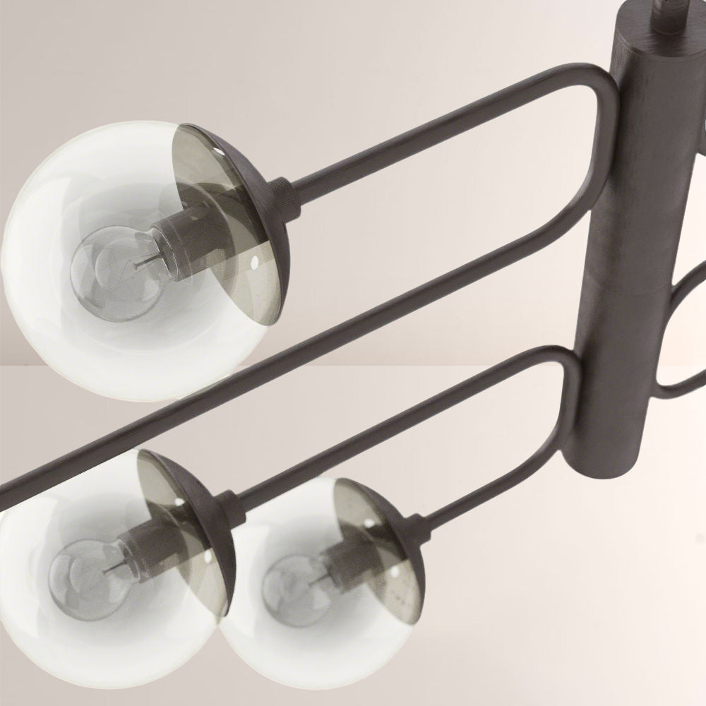 Bruno Linear Glass Chandelier