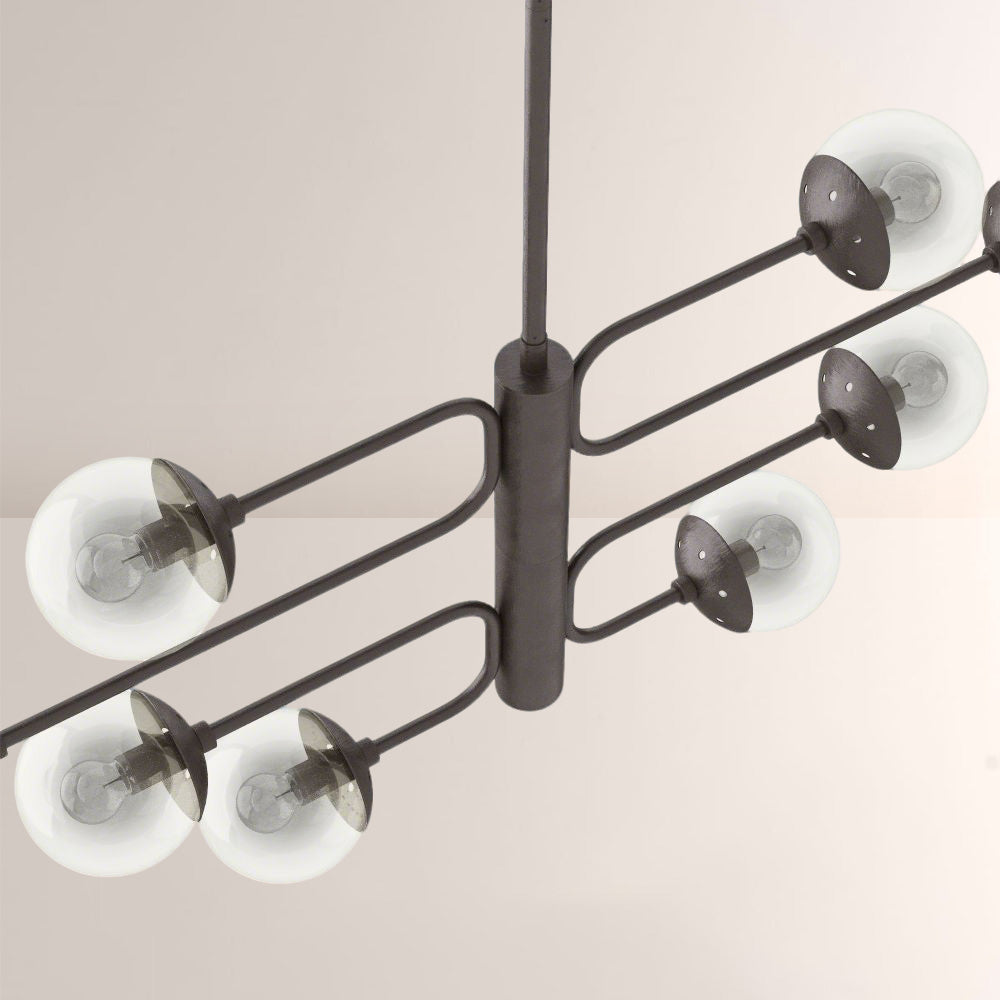Bruno Linear Glass Chandelier