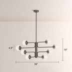Bruno Linear Glass Chandelier