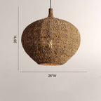 Cairo Crocheted Seagrass Pendant