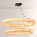 Erater 2-Tier Round Calcite Chandelier 50"