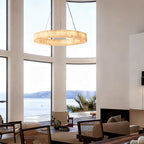 Erater Calcite Round Chandelier 31"40"60"