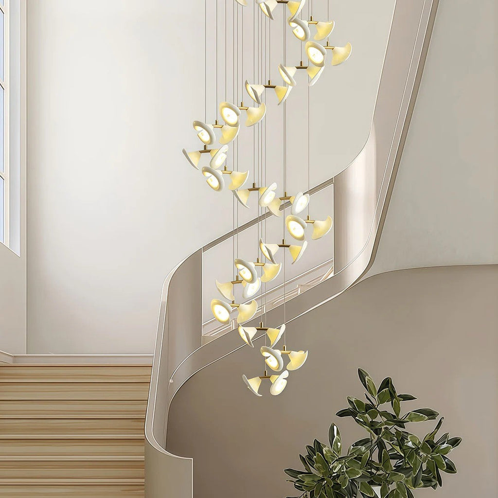 Ceramic Chandeliers Luxury Tulip Flower Ceiling Light