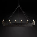 Cereak Vintage Candelabra Rectangular Chandelier