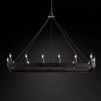 Cereak Vintage Candelabra Rectangular Chandelier