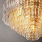 Calen Clear Round Chandelier 52"