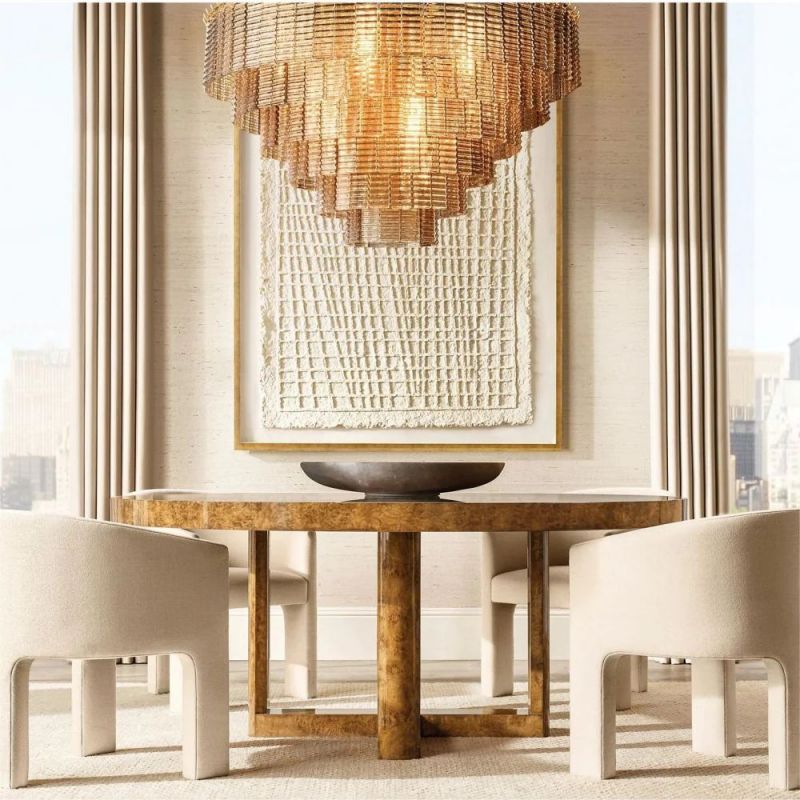 Calen Clear Round Chandelier 52"