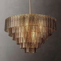 Belan Clear Glass Tiered Round Chandelier 41"