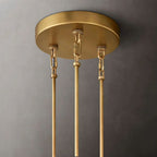 Calen Clear Round Chandelier 52"