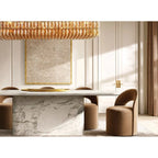Murano Clear Glass Rectangular Chandelier 54"