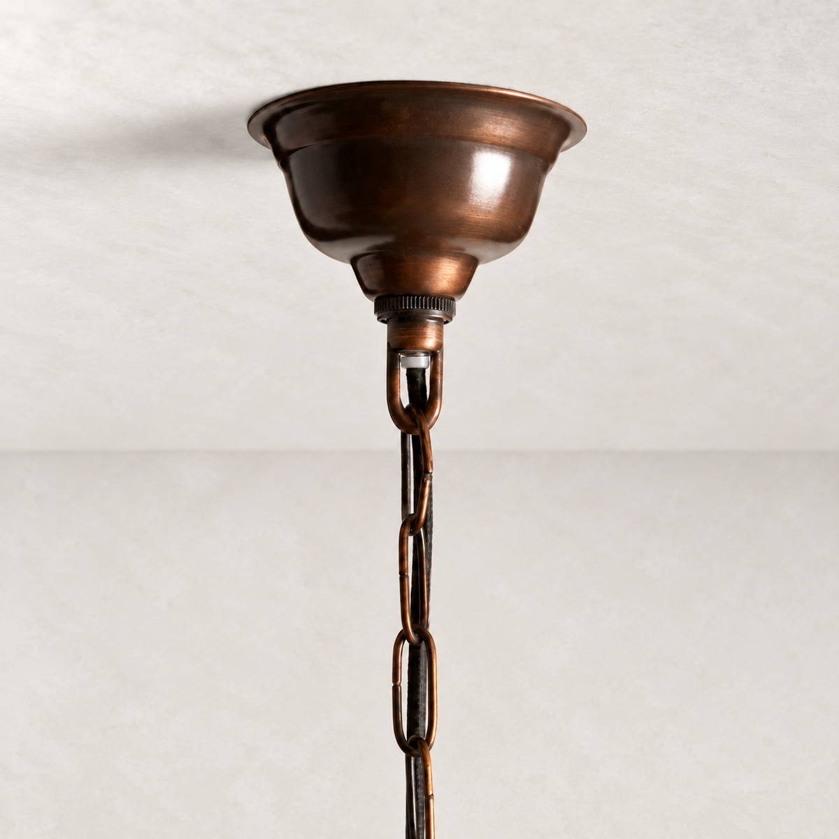 Layla Round Antique Glass Pendant