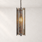 Layla Round Antique Glass Pendant