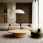 Cirglam Pedestal Round Coffee Table