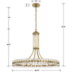 Clover 12 Light 28.75 inch Chandelier Ceiling Light