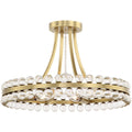 Clover 4 Light 18.25 inch Semi Flush Ceiling Light