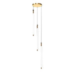Contemporary Staircase Chandelier Spiral Tube Ceiling Light