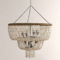 Crane Three-layer Round Beads Chandelier