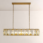 Kiko Crystal Rectangular Chandelier 62"