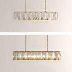 Kiko Crystal Rectangular Chandelier 62"