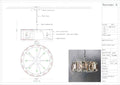 Customized Faceted Crystal Glass Round Chandelier D31"