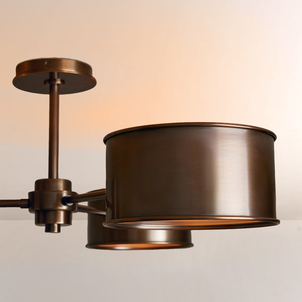 Daphna 3-Light Metal Semi-Flush Mount