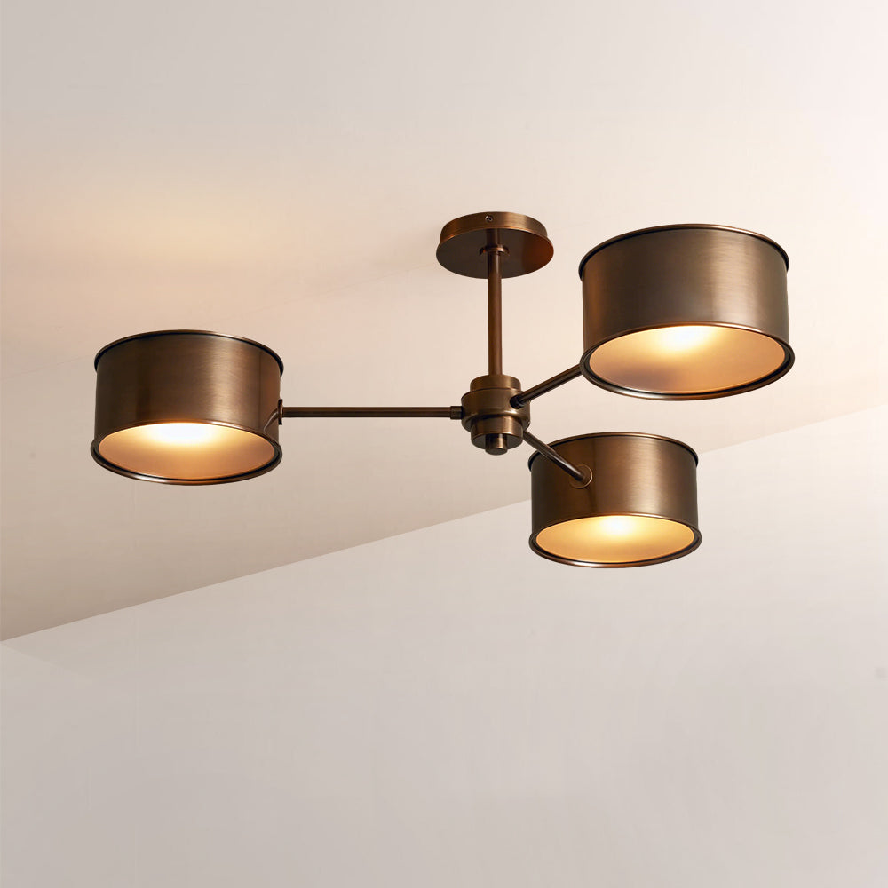 Daphna 3-Light Metal Semi-Flush Mount